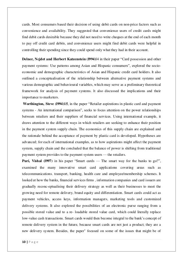 essay on plastic money